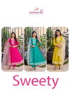 Sweety By Aanchi Roman Silk Kurti With Bottom Dupatta Wholesale Price In Surat